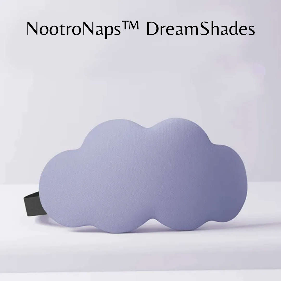 NootroNaps™ DreamShades Light Purple Eye Mask – Designed for ultimate comfort and light-blocking for deep sleep.